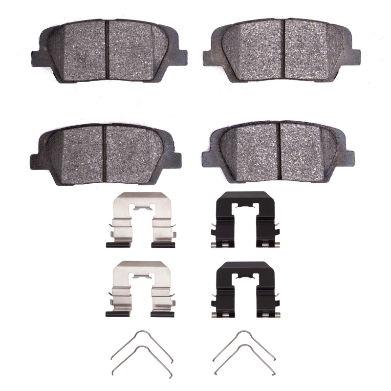 Hyundai Santa Fe XL Brake Pads - Rear - R1 Concepts - R1 Ceramic Pads + Hardware Kit - `10-`19